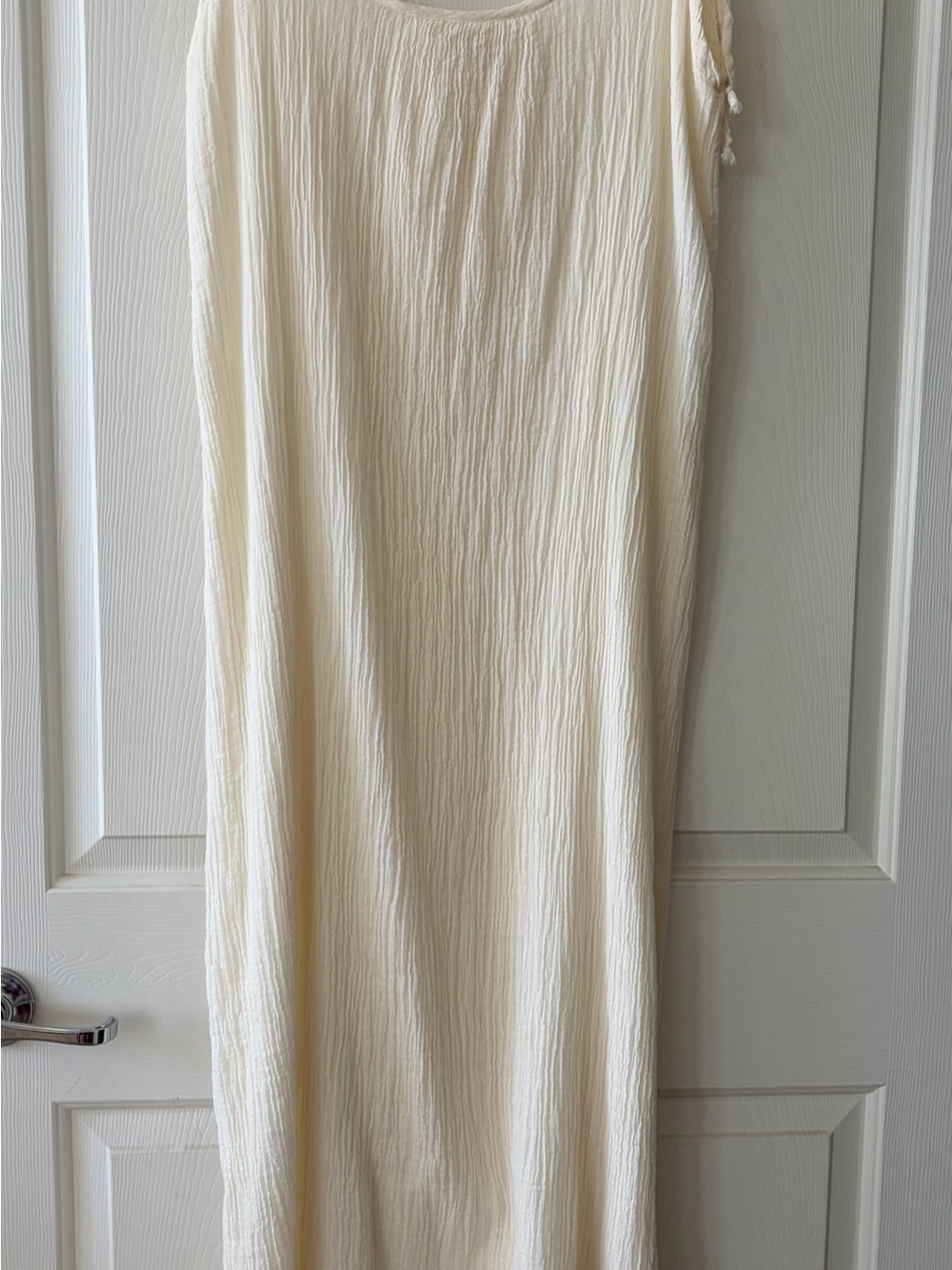 Cream Women’s muslin dress - Lightweight Gauze Style, New
